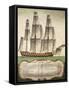 Venetian Ship of First Rank, from Treaty on Sails, Italy, 18th Century-null-Framed Stretched Canvas