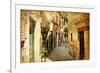 Venetian Streets - Artwork In Painting Style-Maugli-l-Framed Art Print