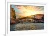 Venetian Sunlight - Accademia Bridge at Sunset-Philippe HUGONNARD-Framed Photographic Print