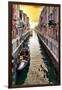 Venetian Sunlight - Along the Canal-Philippe HUGONNARD-Framed Photographic Print