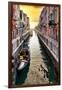 Venetian Sunlight - Along the Canal-Philippe HUGONNARD-Framed Photographic Print