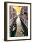 Venetian Sunlight - Along the Canal-Philippe HUGONNARD-Framed Photographic Print