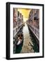 Venetian Sunlight - Along the Canal-Philippe HUGONNARD-Framed Premium Photographic Print