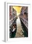 Venetian Sunlight - Along the Canal-Philippe HUGONNARD-Framed Premium Photographic Print