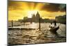 Venetian Sunlight - Basilica Santa Maria Della Salute at Sunset-Philippe HUGONNARD-Mounted Photographic Print