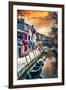 Venetian Sunlight - Burano Canal-Philippe HUGONNARD-Framed Photographic Print