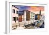 Venetian Sunlight - Burano Island-Philippe HUGONNARD-Framed Photographic Print