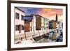 Venetian Sunlight - Burano Island-Philippe HUGONNARD-Framed Photographic Print