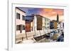 Venetian Sunlight - Burano Island-Philippe HUGONNARD-Framed Photographic Print