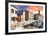 Venetian Sunlight - Burano Island-Philippe HUGONNARD-Framed Photographic Print