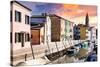 Venetian Sunlight - Burano Island-Philippe HUGONNARD-Stretched Canvas