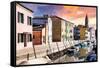 Venetian Sunlight - Burano Island-Philippe HUGONNARD-Framed Stretched Canvas