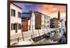 Venetian Sunlight - Burano Island-Philippe HUGONNARD-Framed Photographic Print