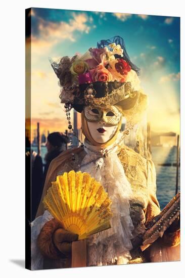 Venetian Sunlight - Carnival of Venice-Philippe HUGONNARD-Stretched Canvas