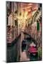 Venetian Sunlight - End of day Gondola ride-Philippe HUGONNARD-Mounted Photographic Print