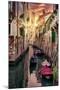 Venetian Sunlight - End of day Gondola ride-Philippe HUGONNARD-Mounted Photographic Print