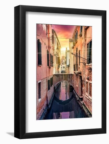Venetian Sunlight - End of the Day Magenta-Philippe HUGONNARD-Framed Photographic Print