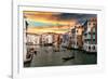 Venetian Sunlight - End of the Day on the Grand Canal-Philippe HUGONNARD-Framed Photographic Print