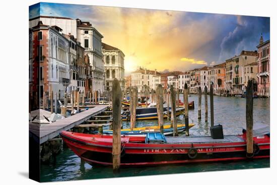 Venetian Sunlight - End of the Day-Philippe HUGONNARD-Stretched Canvas