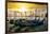 Venetian Sunlight - Evening Gondolas-Philippe HUGONNARD-Framed Photographic Print