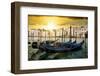 Venetian Sunlight - Evening Gondolas-Philippe HUGONNARD-Framed Photographic Print