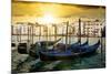 Venetian Sunlight - Evening Gondolas-Philippe HUGONNARD-Mounted Photographic Print