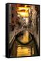 Venetian Sunlight - Golden Sun-Philippe HUGONNARD-Framed Stretched Canvas