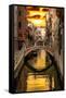 Venetian Sunlight - Golden Sun-Philippe HUGONNARD-Framed Stretched Canvas