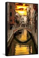 Venetian Sunlight - Golden Sun-Philippe HUGONNARD-Framed Stretched Canvas