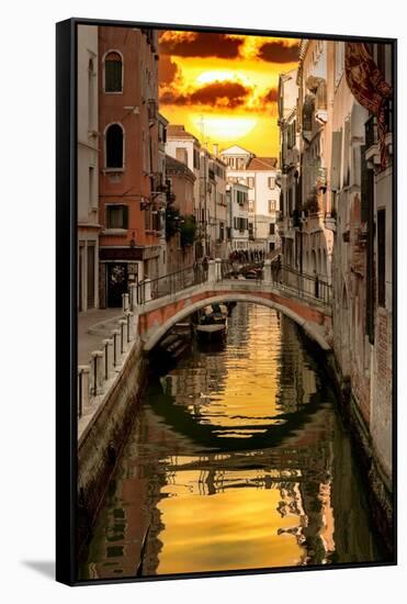 Venetian Sunlight - Golden Sun-Philippe HUGONNARD-Framed Stretched Canvas