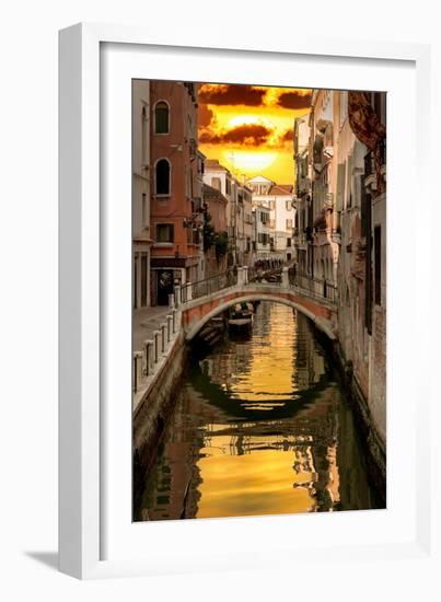 Venetian Sunlight - Golden Sun-Philippe HUGONNARD-Framed Photographic Print