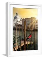 Venetian Sunlight - Gondola Pier-Philippe HUGONNARD-Framed Photographic Print