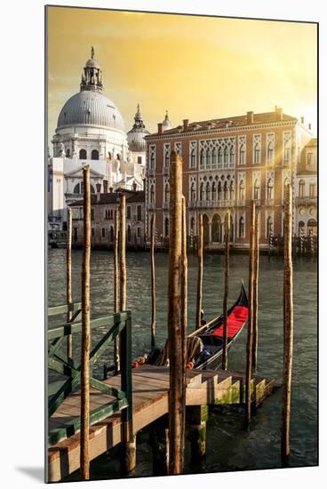 Venetian Sunlight - Gondola Pier-Philippe HUGONNARD-Mounted Photographic Print