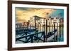 Venetian Sunlight - Gondola Piers-Philippe HUGONNARD-Framed Photographic Print