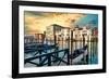 Venetian Sunlight - Gondola Piers-Philippe HUGONNARD-Framed Photographic Print