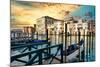 Venetian Sunlight - Gondola Piers-Philippe HUGONNARD-Mounted Photographic Print