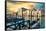 Venetian Sunlight - Gondola Piers-Philippe HUGONNARD-Framed Stretched Canvas