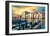 Venetian Sunlight - Gondola Piers-Philippe HUGONNARD-Framed Photographic Print