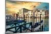Venetian Sunlight - Gondola Piers-Philippe HUGONNARD-Mounted Photographic Print