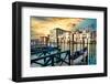 Venetian Sunlight - Gondola Piers-Philippe HUGONNARD-Framed Photographic Print