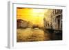 Venetian Sunlight - Grand Canal Golden Sunset-Philippe HUGONNARD-Framed Photographic Print