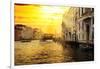 Venetian Sunlight - Grand Canal Golden Sunset-Philippe HUGONNARD-Framed Photographic Print