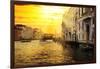 Venetian Sunlight - Grand Canal Golden Sunset-Philippe HUGONNARD-Framed Photographic Print