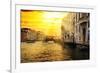 Venetian Sunlight - Grand Canal Golden Sunset-Philippe HUGONNARD-Framed Photographic Print