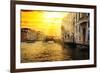 Venetian Sunlight - Grand Canal Golden Sunset-Philippe HUGONNARD-Framed Photographic Print