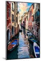 Venetian Sunlight - Iconic Venice Canal-Philippe HUGONNARD-Mounted Photographic Print