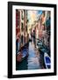 Venetian Sunlight - Iconic Venice Canal-Philippe HUGONNARD-Framed Photographic Print