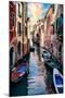 Venetian Sunlight - Iconic Venice Canal-Philippe HUGONNARD-Mounted Photographic Print