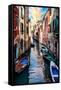 Venetian Sunlight - Iconic Venice Canal-Philippe HUGONNARD-Framed Stretched Canvas