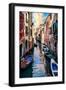 Venetian Sunlight - Iconic Venice Canal-Philippe HUGONNARD-Framed Photographic Print